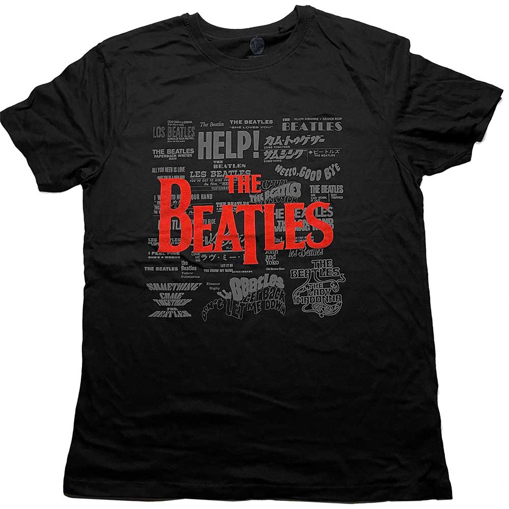 The Beatles Titles & Logos Mens T Shirt