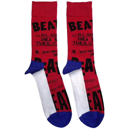 The Beatles USA Socks Red