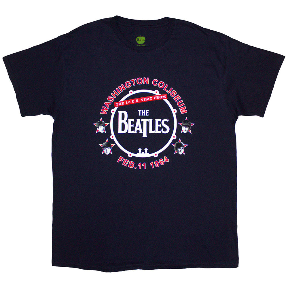 The Beatles Washington '64 Drum Mens T Shirt