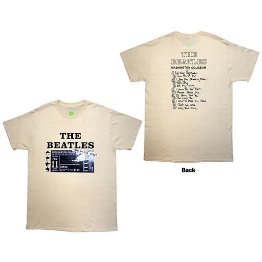 The Beatles Washington '64 Promo & Setlist Mens T Shirt