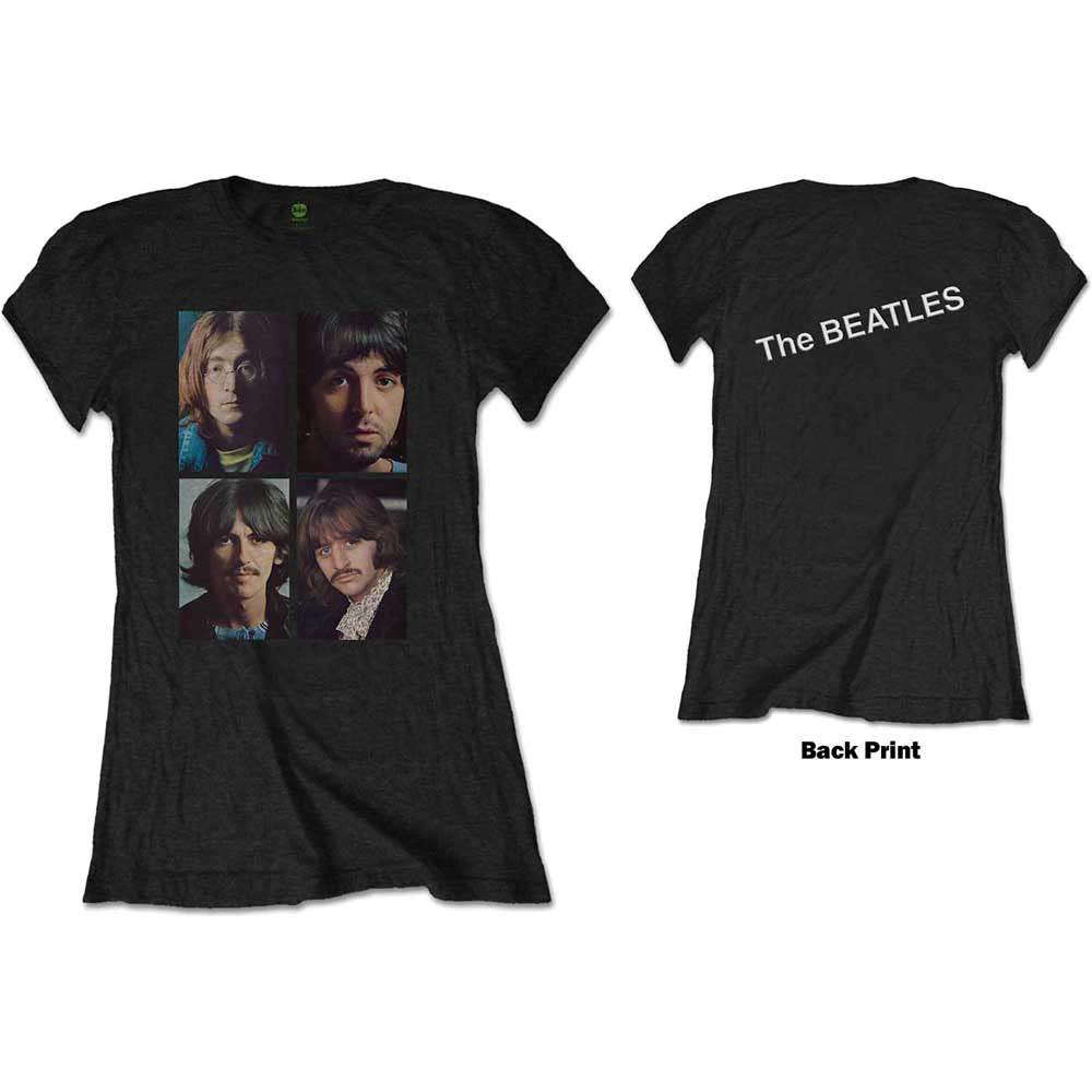 The Beatles White Album Faces Womens T Shirt