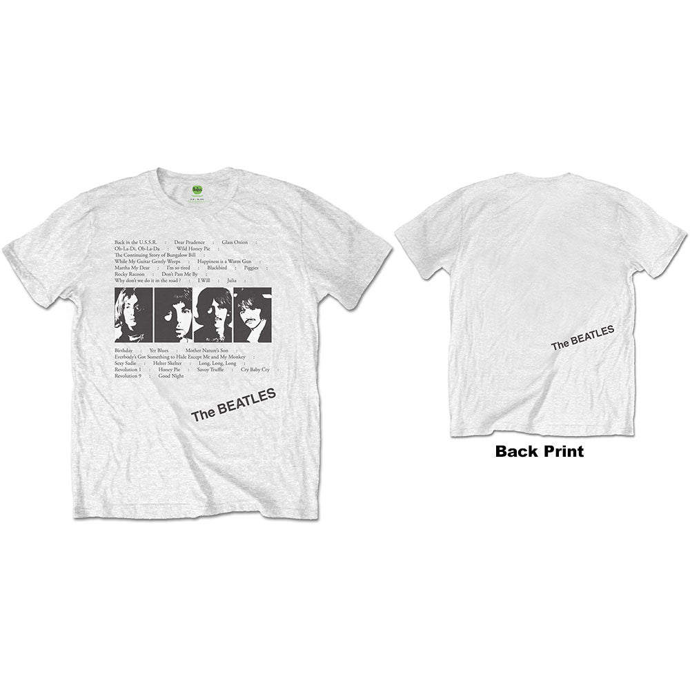 The Beatles White Album Tracks Mens T Shirt