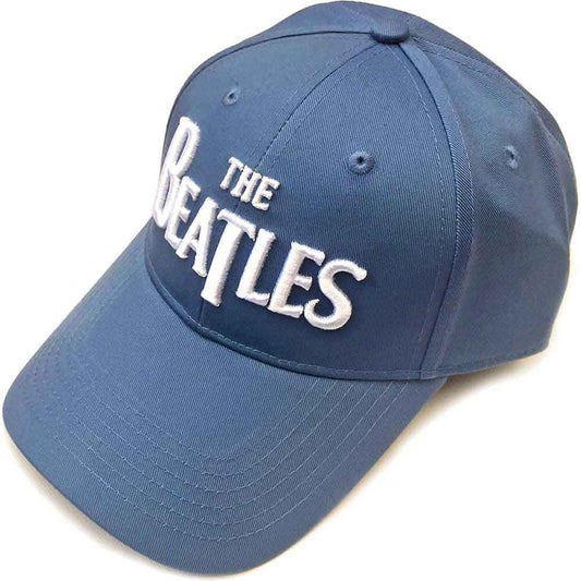 The Beatles White Drop T Logo Hat Blue