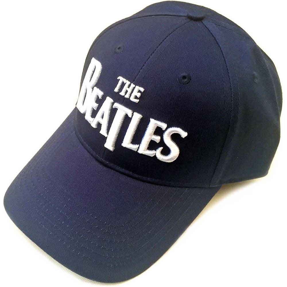 The Beatles White Drop T Logo Hat Blue