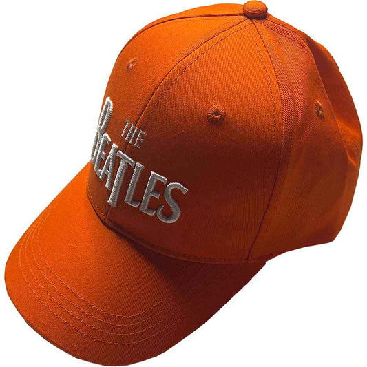 The Beatles White Drop T Logo Hat Orange