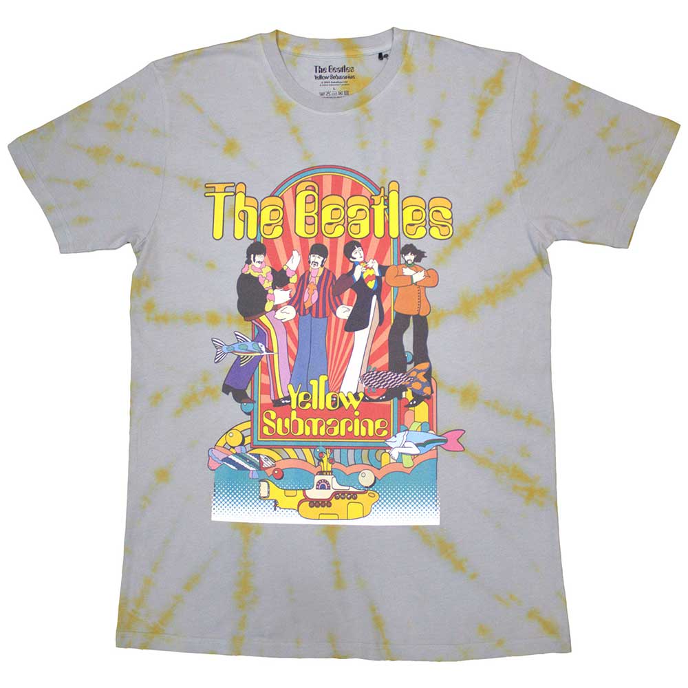 The Beatles Yellow Submarine Band & Fish Mens T Shirt