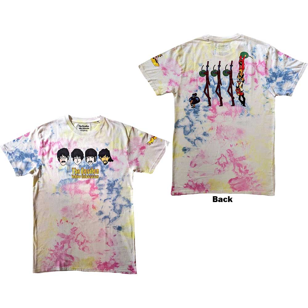 The Beatles Yellow Submarine Heads & Apple Bonkers Mens T Shirt