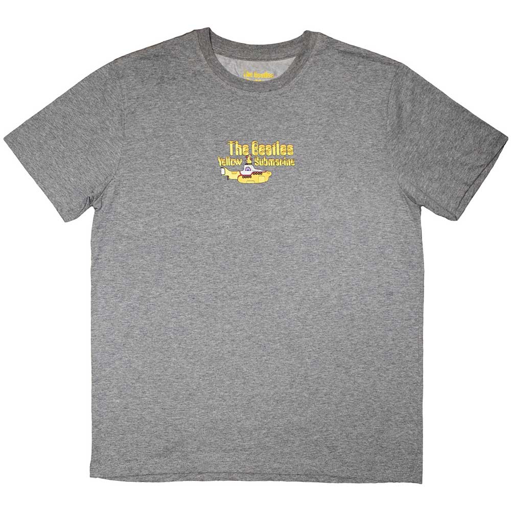 The Beatles Yellow Submarine Mini Sub & Logo Mens T Shirt