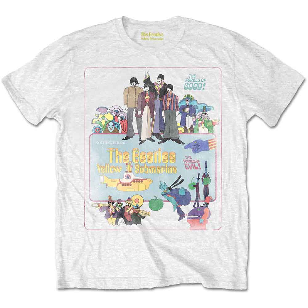 The Beatles Yellow Submarine Vintage Movie Poster Mens T Shirt