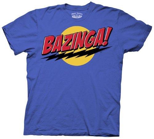 The Big Bang Theory Bazinga! Green or Blue T Shirt