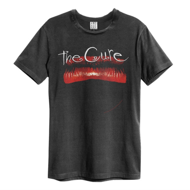 Amplified THE CURE - LIPS AMPLIFIED VINTAGE CHARCOAL Mens T Shirt