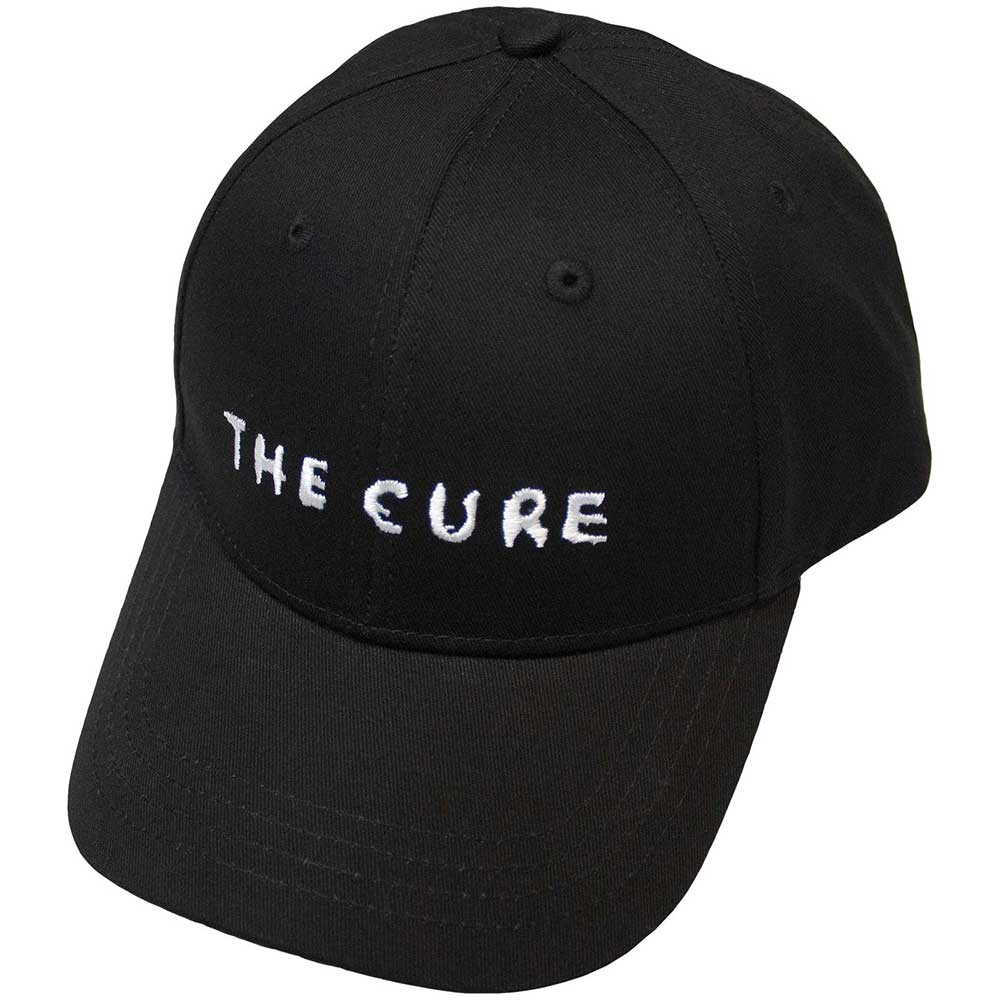 The Cure Text Logo Hat Black