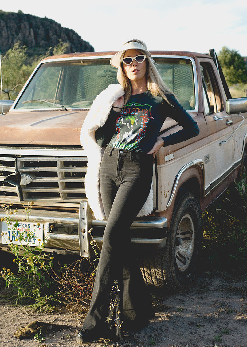 The Doors Cropped Womens Long Sleeve Band T Shirt by Daydreamer LA