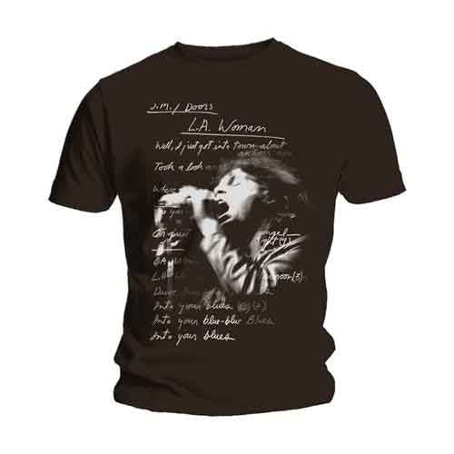 The Doors LA Woman Lyrics Mens T Shirt