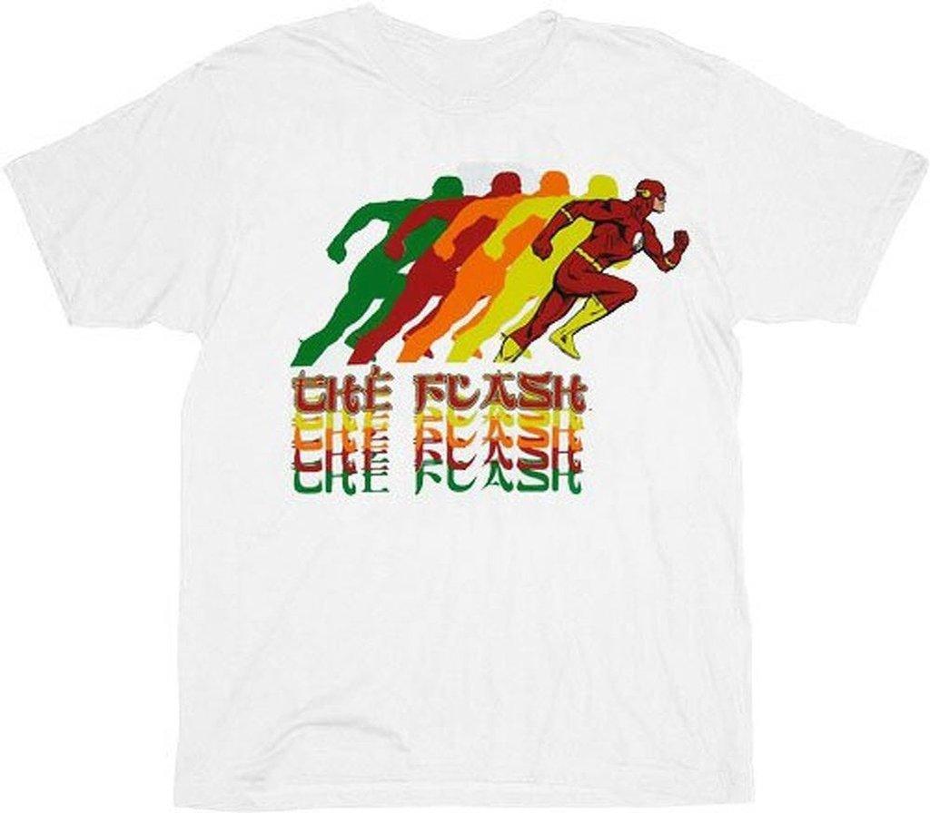 The Flash Running Repeat White T Shirt