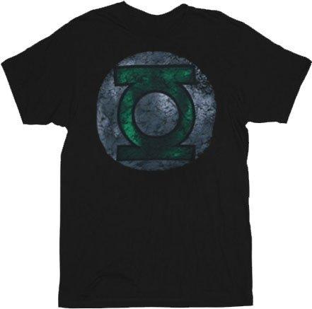The Green Lantern Distressed Logo T Shirt