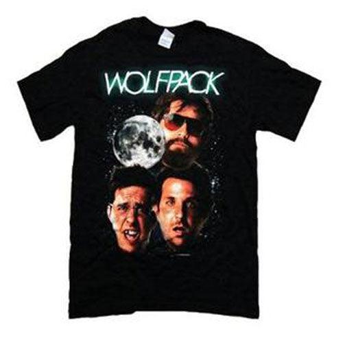 The Hangover Wolfpack Three Wolf Moon Adult Black T Shirt