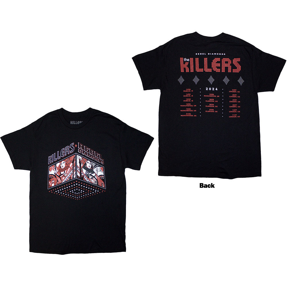 The Killers Tour '24 Rebel Diamonds Mens T Shirt