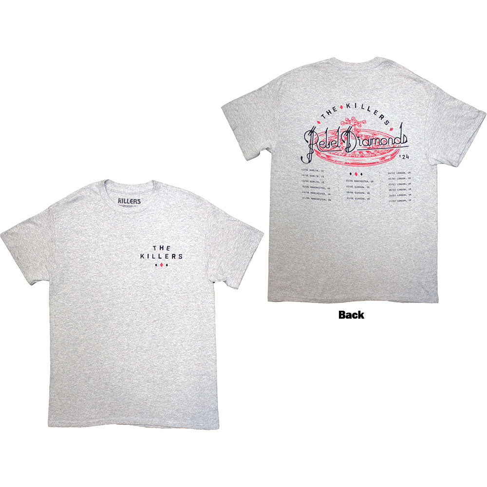 The Killers Tour '24 Roulette Wheel Mens T Shirt