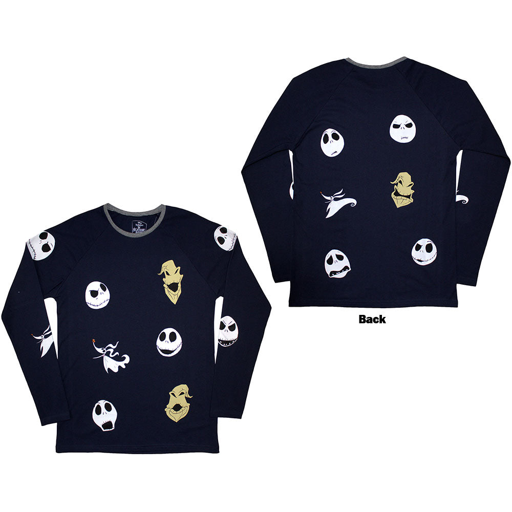 The Nightmare Before Christmas Character Heads Long Sleeve Shirt