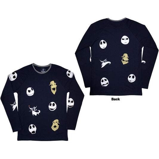 The Nightmare Before Christmas Character Heads Long Sleeve Shirt