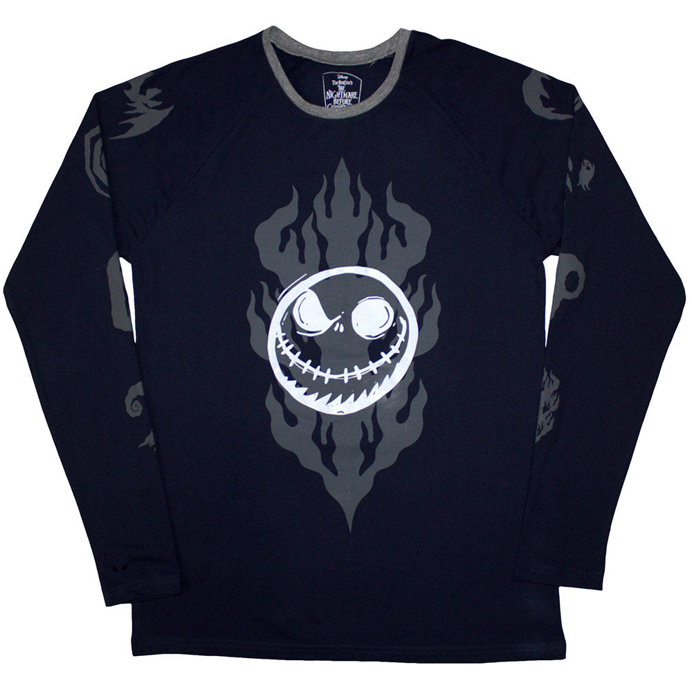 The Nightmare Before Christmas Flaming Jack Long Sleeve Shirt