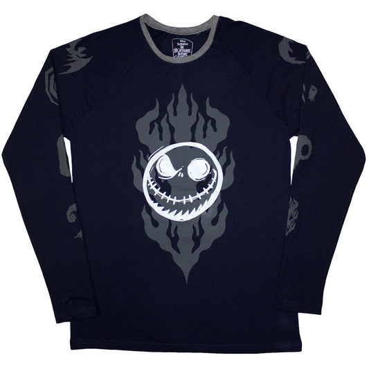 The Nightmare Before Christmas Flaming Jack Long Sleeve Shirt