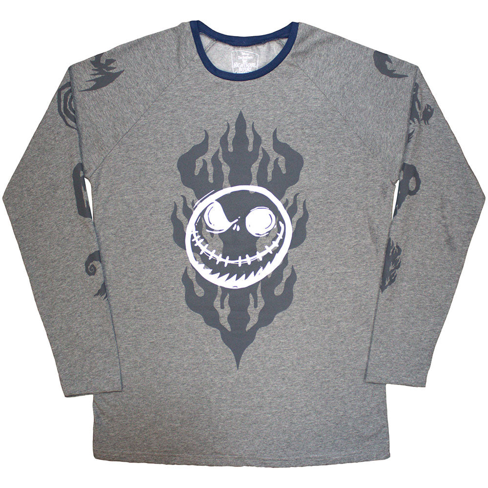The Nightmare Before Christmas Flaming Jack Long Sleeve Shirt