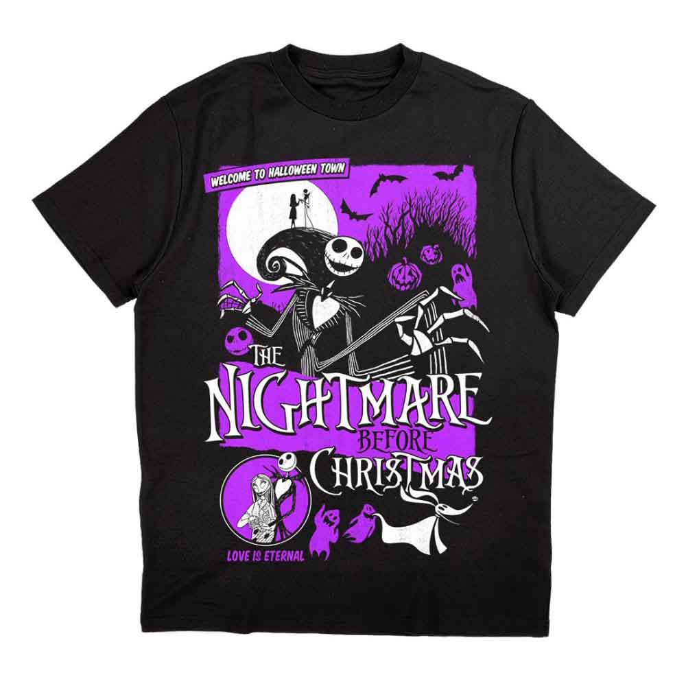 The Nightmare Before Christmas Welcome To Halloween Town Mens T Shirt