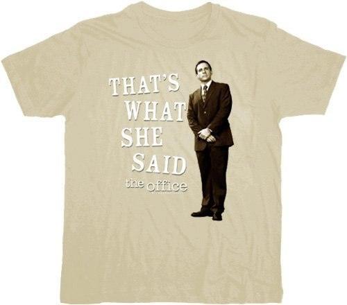 The Office That's What She Said Beige T Shirt