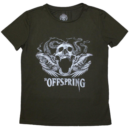 The Offspring Feathered Winged Skull Womens T Shirt