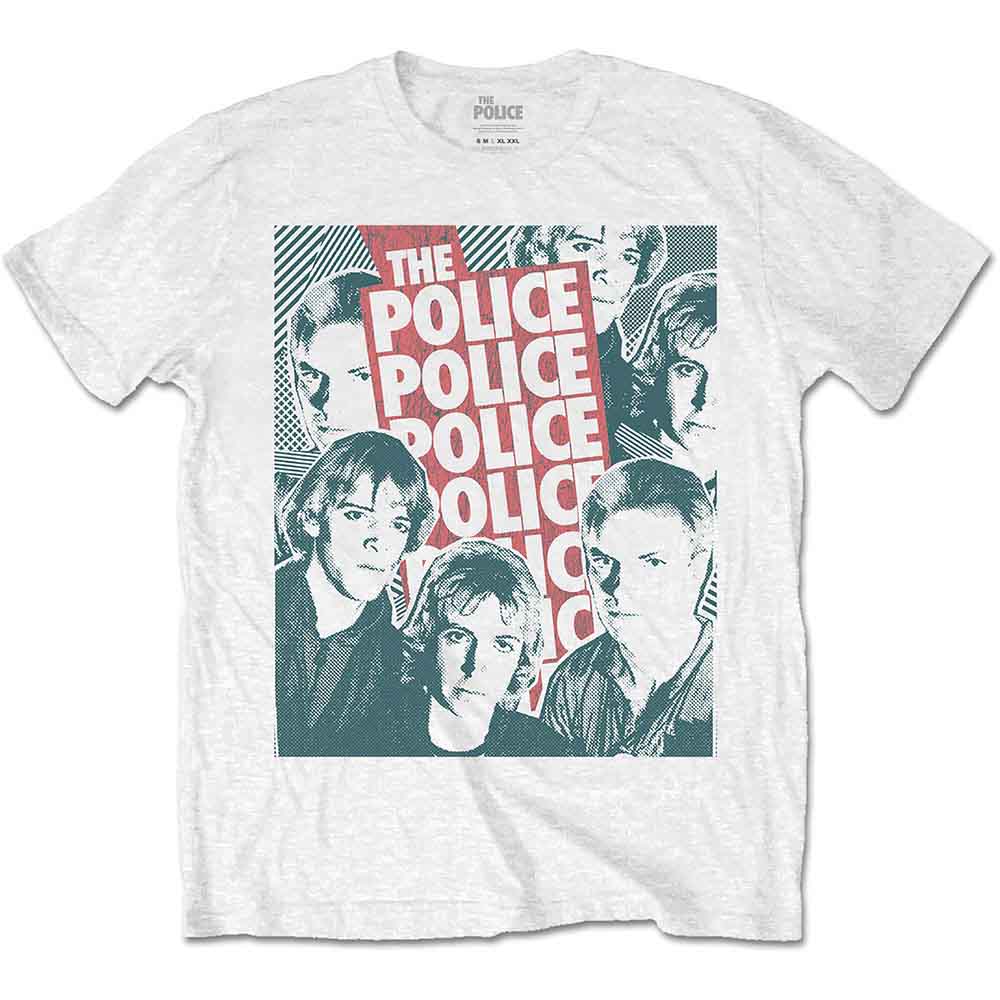 The Police Half-tone Faces Mens T Shirt