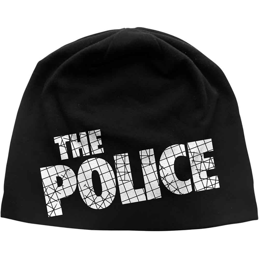 The Police Logo Beanie Hat Black