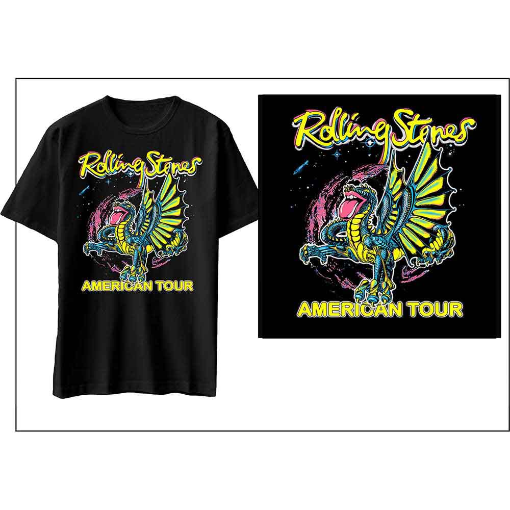 The Rolling Stones American Tour Dragon Mens T Shirt