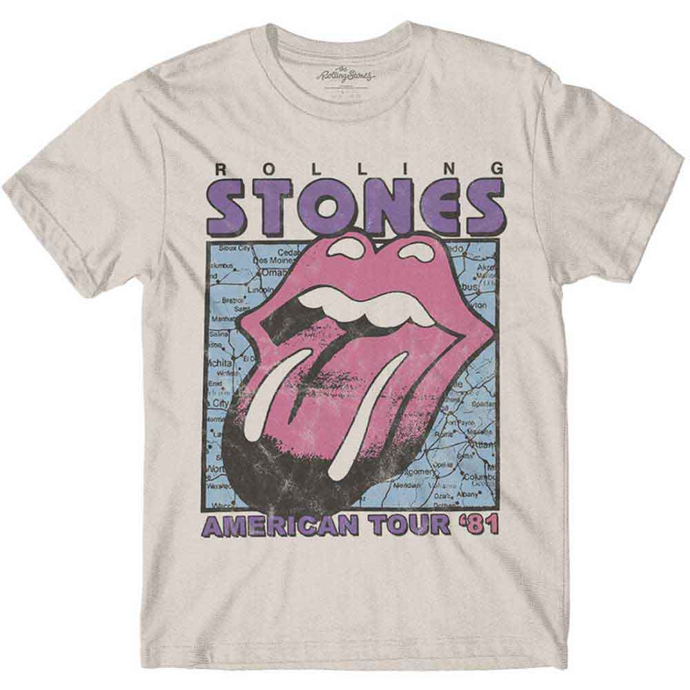 The Rolling Stones American Tour Map Mens T Shirt