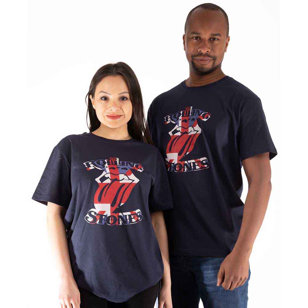 The Rolling Stones British Flag Tongue Mens T Shirt