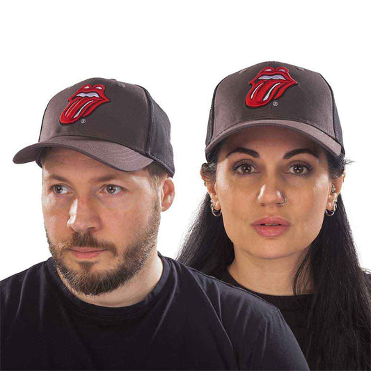 The Rolling Stones Classic Tongue Hat Black, Grey