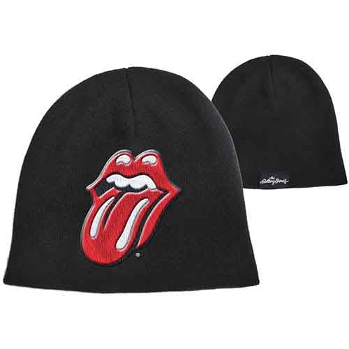 The Rolling Stones Classic Tongue Beanie Hat Black