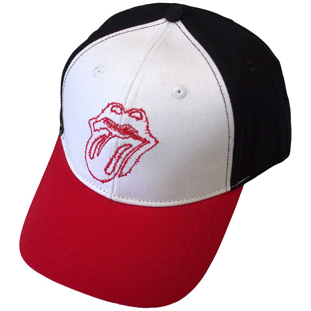 The Rolling Stones Classic Tongue Outline Hat Red,White,Black