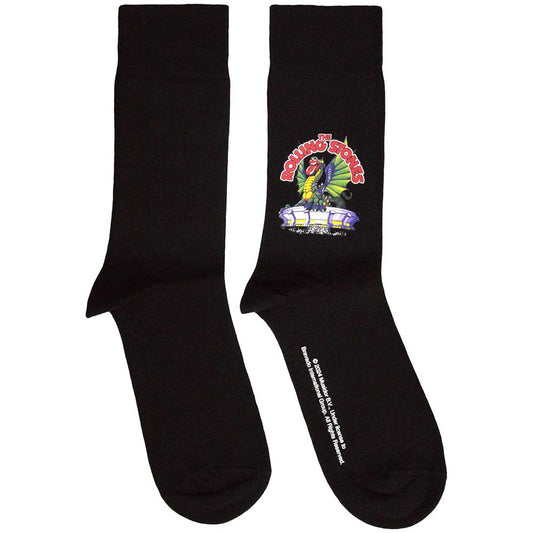 The Rolling Stones Dragon Socks Black