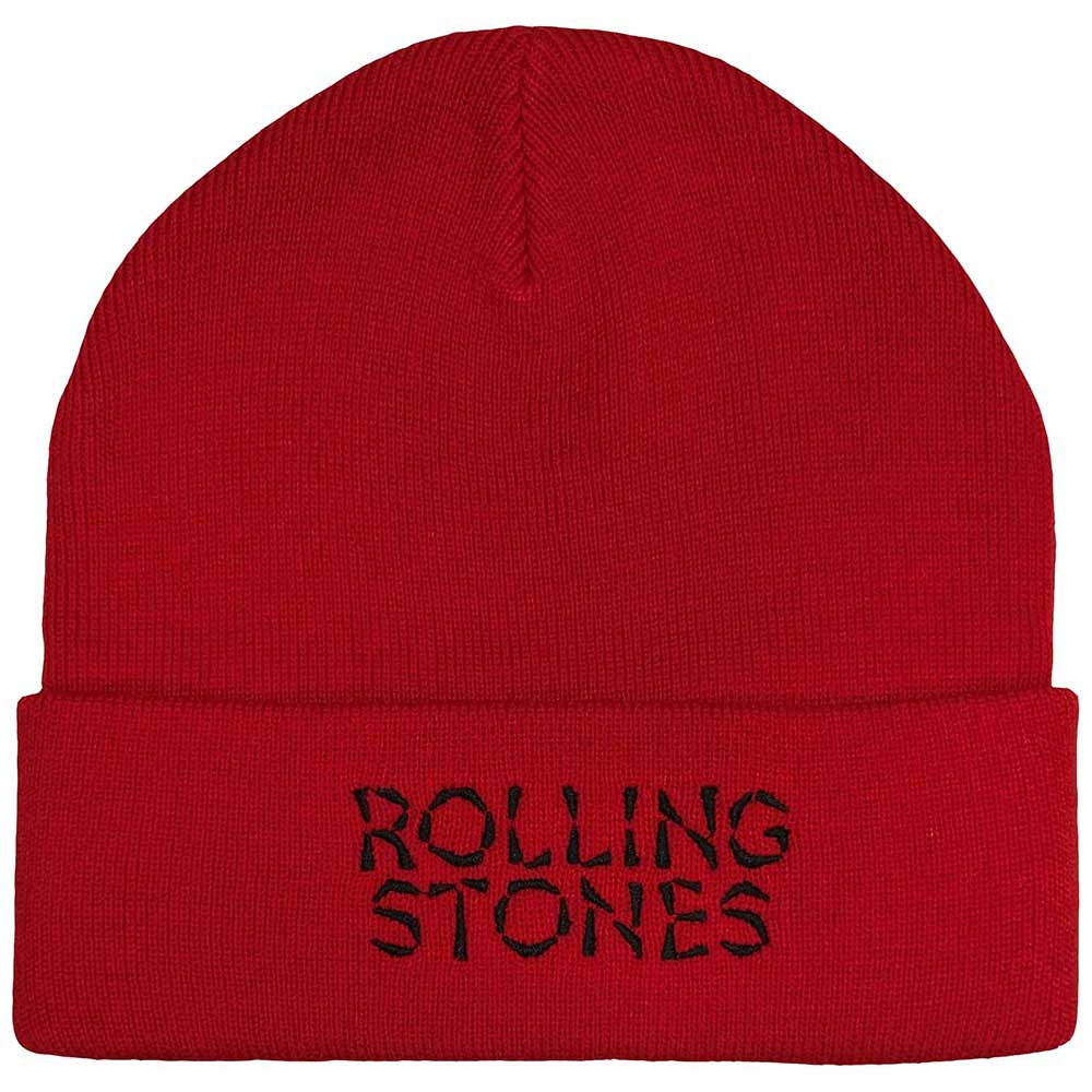 The Rolling Stones Hackney Diamonds Logo Beanie Hat Red