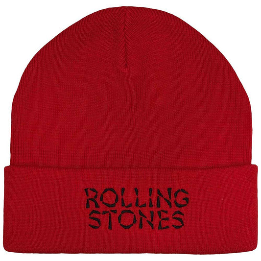 The Rolling Stones Hackney Diamonds Logo Beanie Hat Red