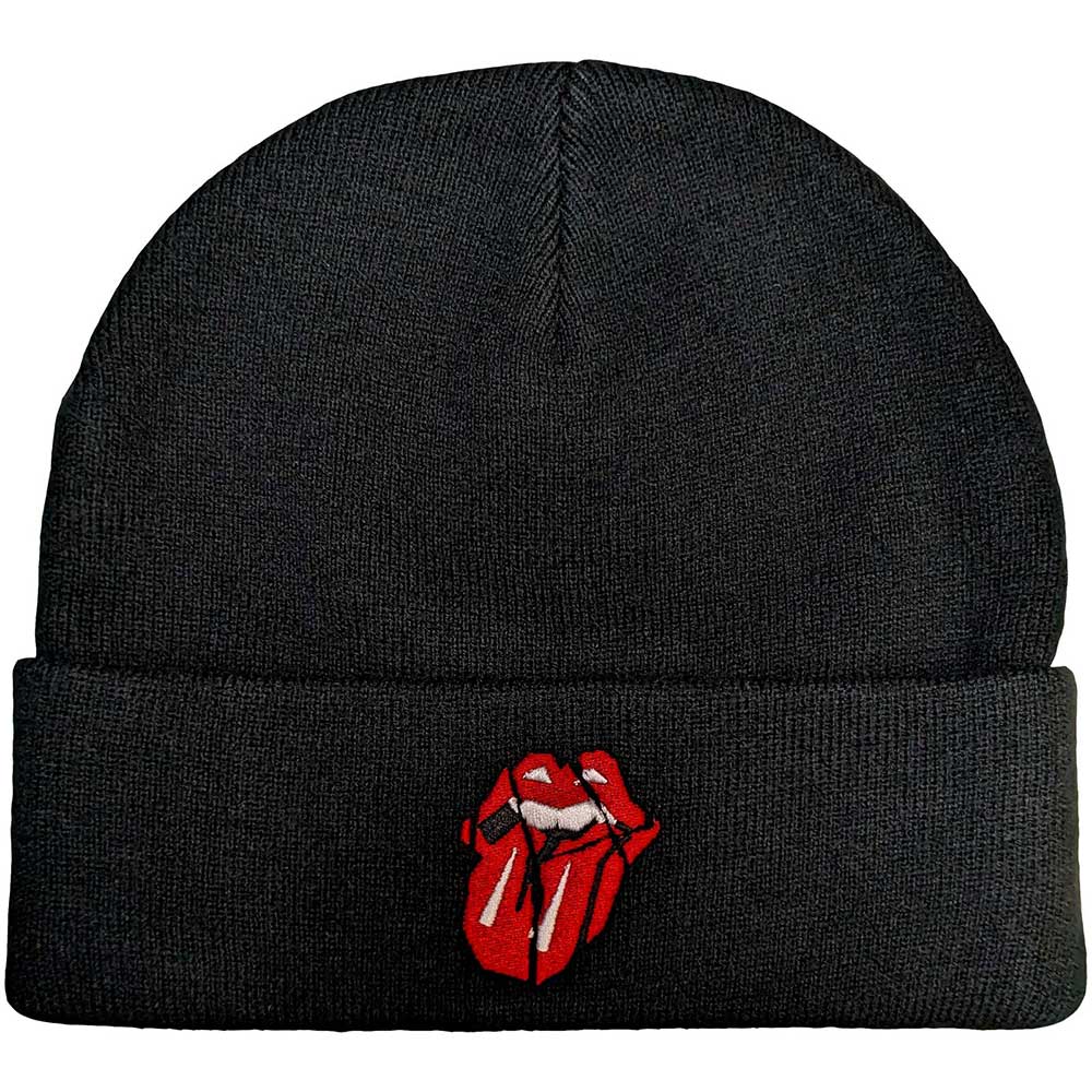 The Rolling Stones Hackney Diamonds Shards Logo Beanie Hat Black