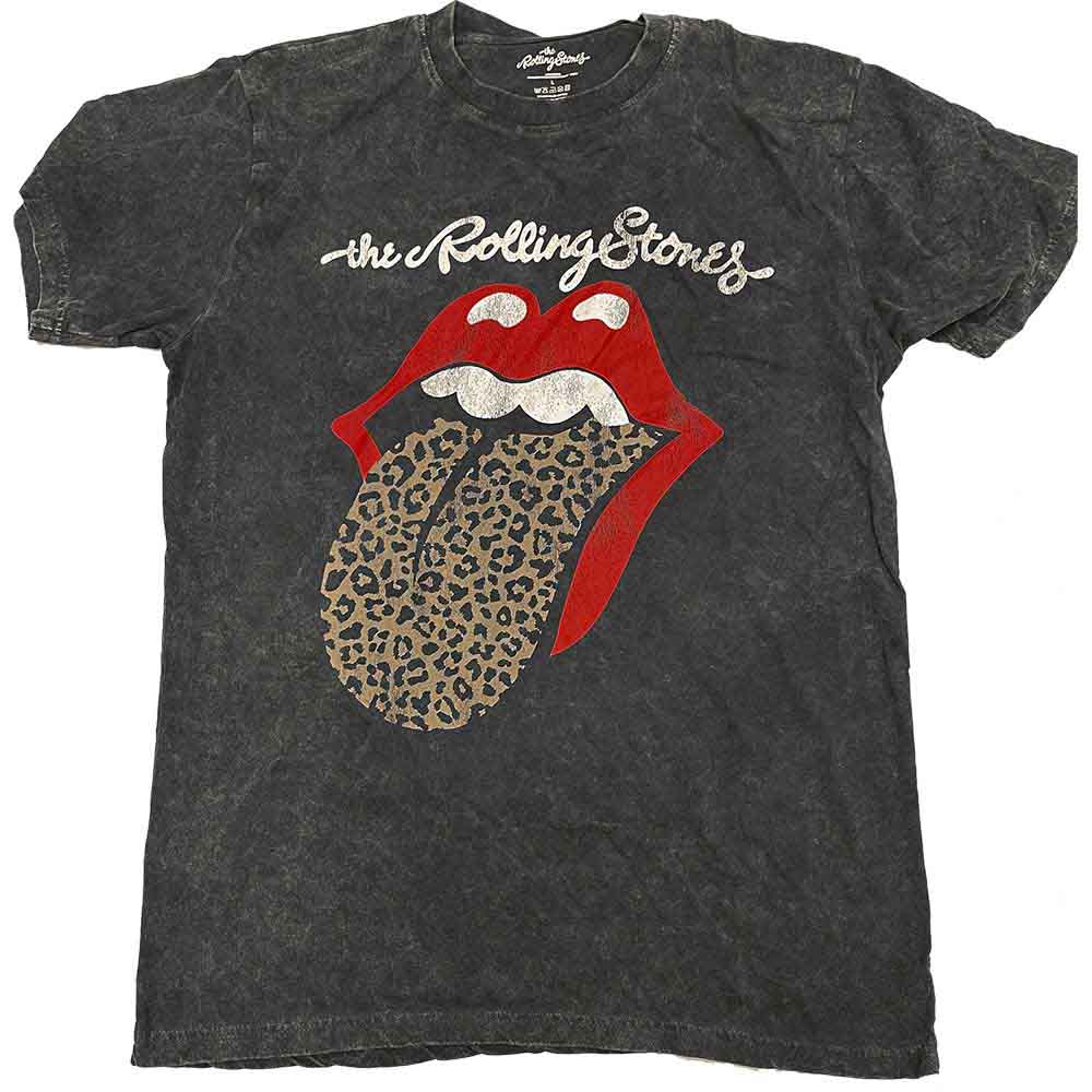 The Rolling Stones Leopard Tongue Mens T Shirt