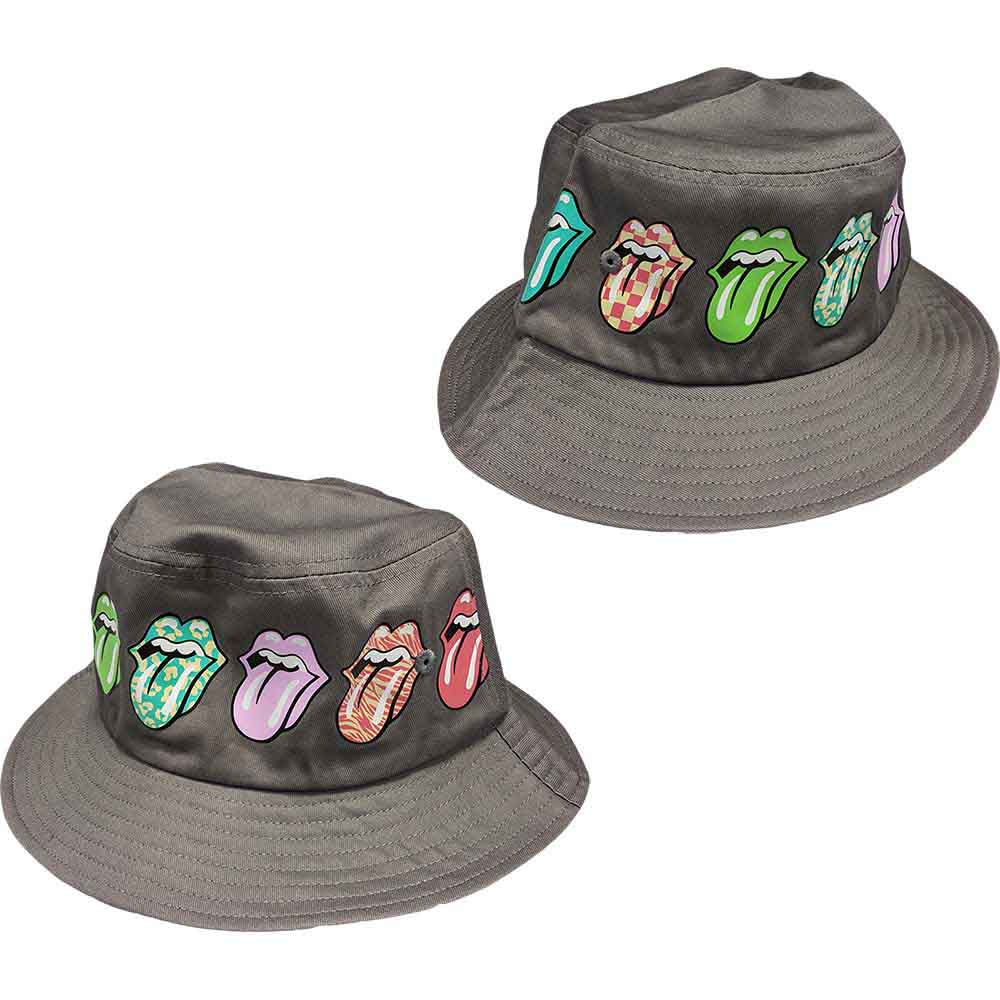 The Rolling Stones Multi-Tongue Pattern Hat Grey