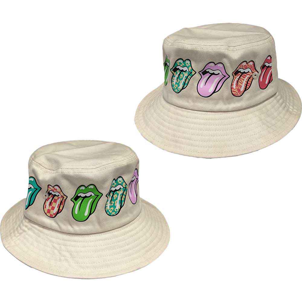 The Rolling Stones Multi-Tongue Pattern Hat Neutral