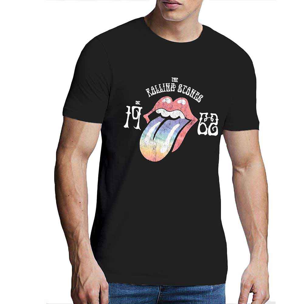The Rolling Stones Sixty Rainbow Tongue '62 Mens T Shirt
