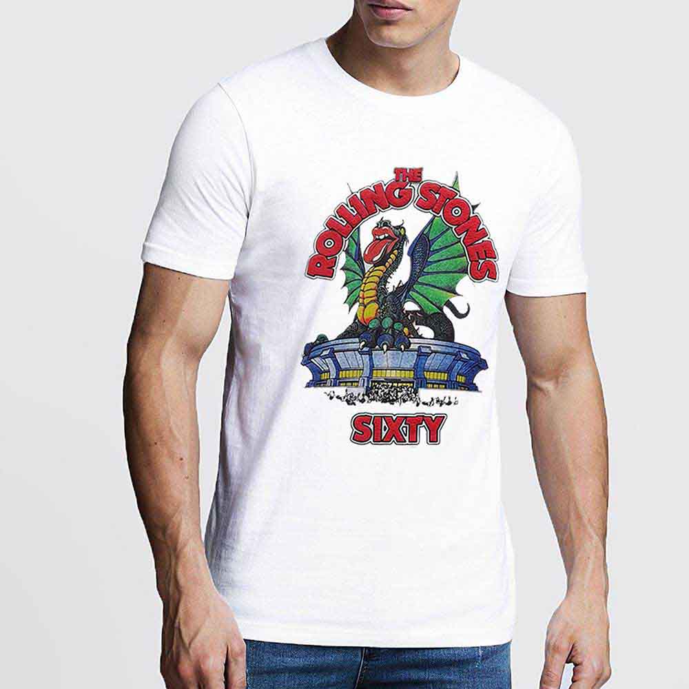 The Rolling Stones Sixty Stadium Dragon Mens T Shirt