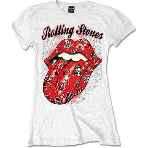 The Rolling Stones Tattoo Flash Womens T Shirt