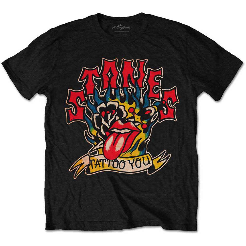 The Rolling Stones Tattoo You Blue Flames Mens T Shirt
